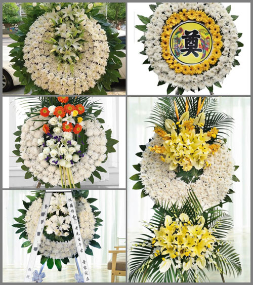 湖南永州祁阳县文明镇玉柏岭村花圈速递